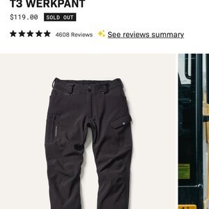 T3 Men's Dark Gray Cargo Pants